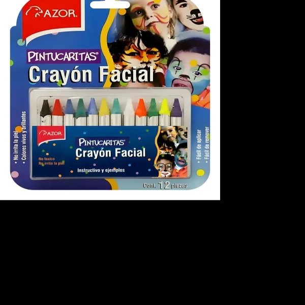 CRAYONES PINTACARAS AZOR BL. C12. C.12